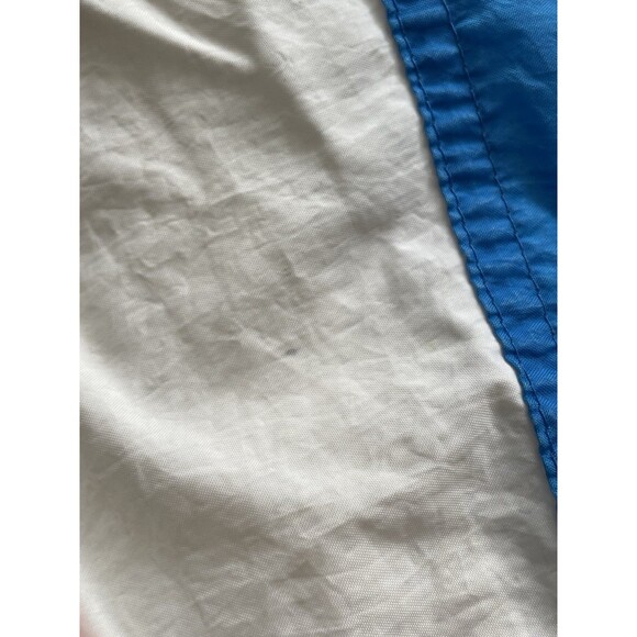 Vintage Adidas Windbreaker Jacket Mens XL White Blue Striped Y2K Zip Up Nylon - Picture 4 of 10